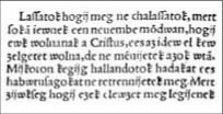  1536-ban leírt szöveg