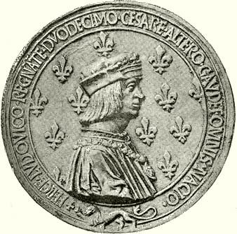 XII. Lajos franczia király érme.[156]