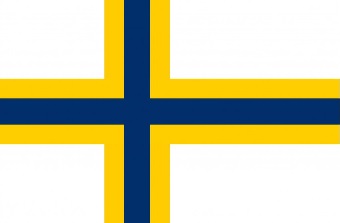 Svédországban élő finn kisebbség zászlója