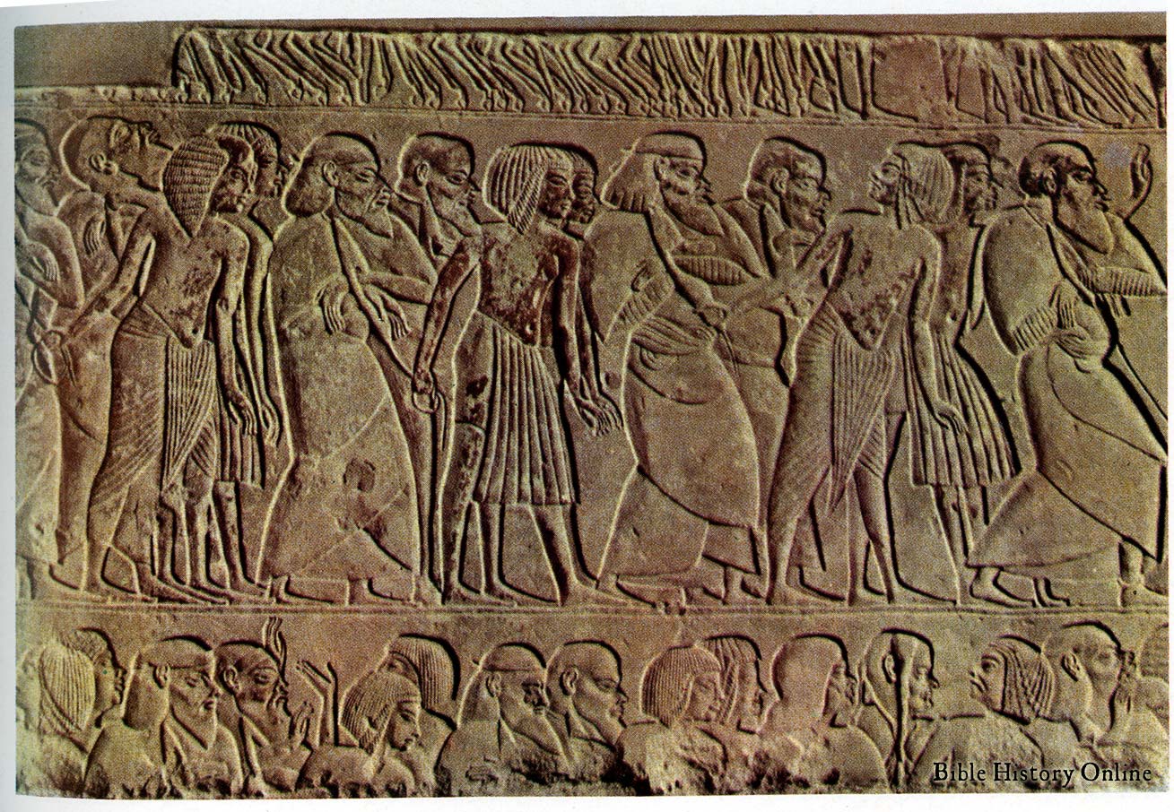 Egyiptomi fogságban levő kanaaniták és hettiták