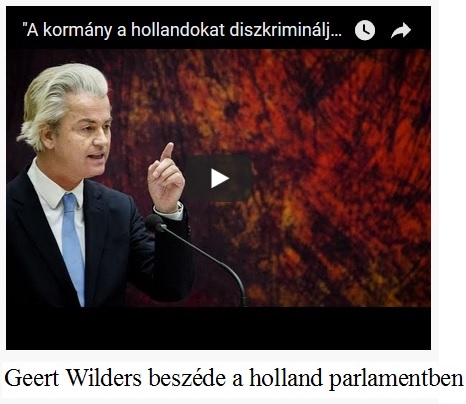 Geert Wilders beszéde a holland parlamentben