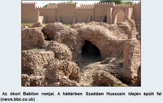 Az ókori Babilon romjai.