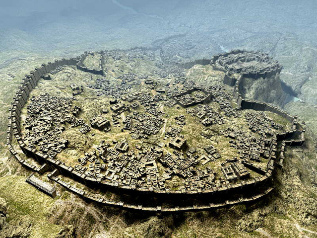 Az avar-magyar gyűrűvárakat formázó hettita főváros romjai 
