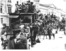 A Stromfeld vezette magyar Vörös Hadsereg kassai bevonulása (1919. jún. 6.)